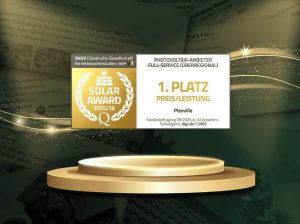 DtGV Solar Award 2026 für Qualität und Kundenzufriedenheit bei Photovoltaikanlagen