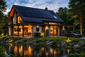 Ihr Haus als eigenes Kraftwerk mit moderner Photovoltaikanlage auf dem Dach