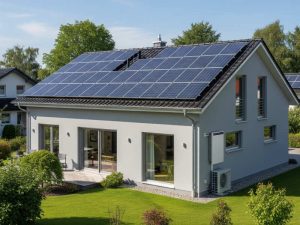 Energie sparen mit Wärmepumpe durch niedrige Vorlauftemperatur und effiziente Heizung